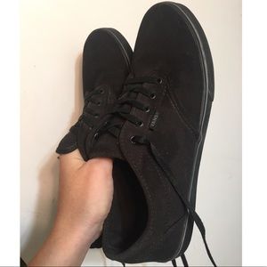 Black Canvas Vans size 9.5